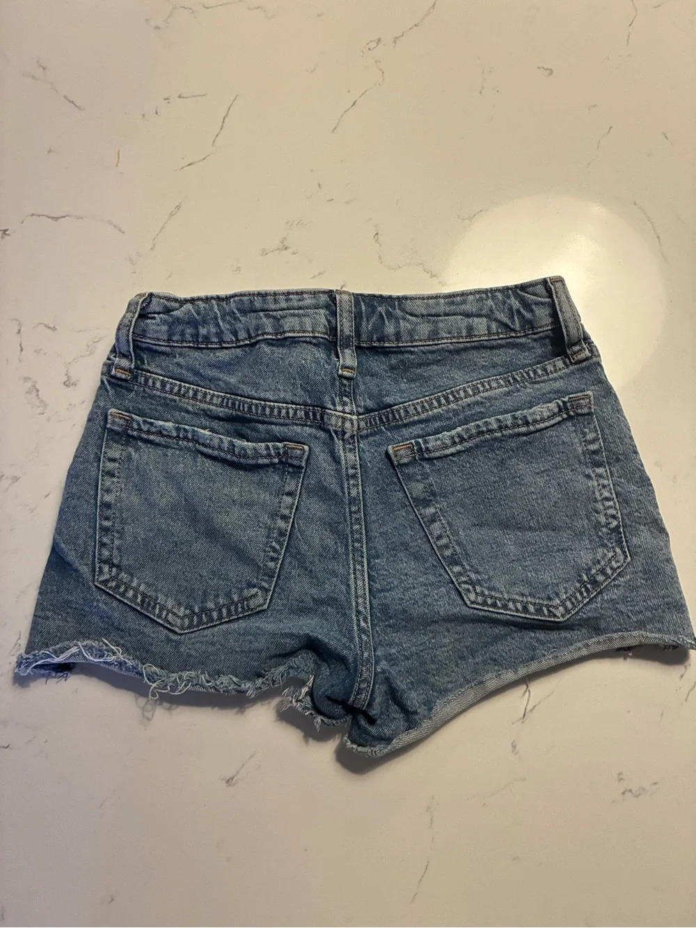 GAP Light Blue Distressed Denim Cutoff Shorts